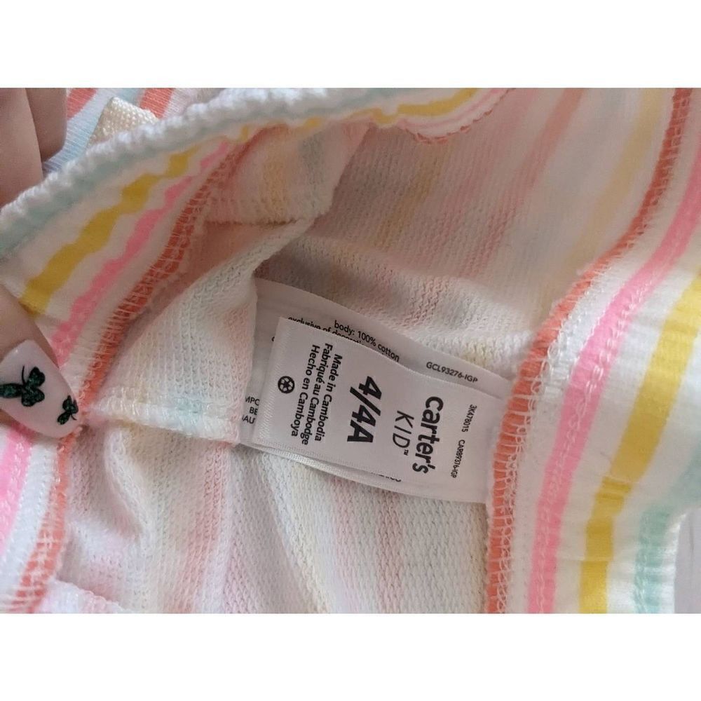 Carter's Kid Pull On Striped Shorts NWT - Picture 4 of 5
